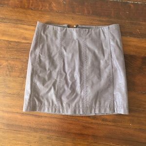 Free People Modern Femme Vegan Suede Mini Skirt